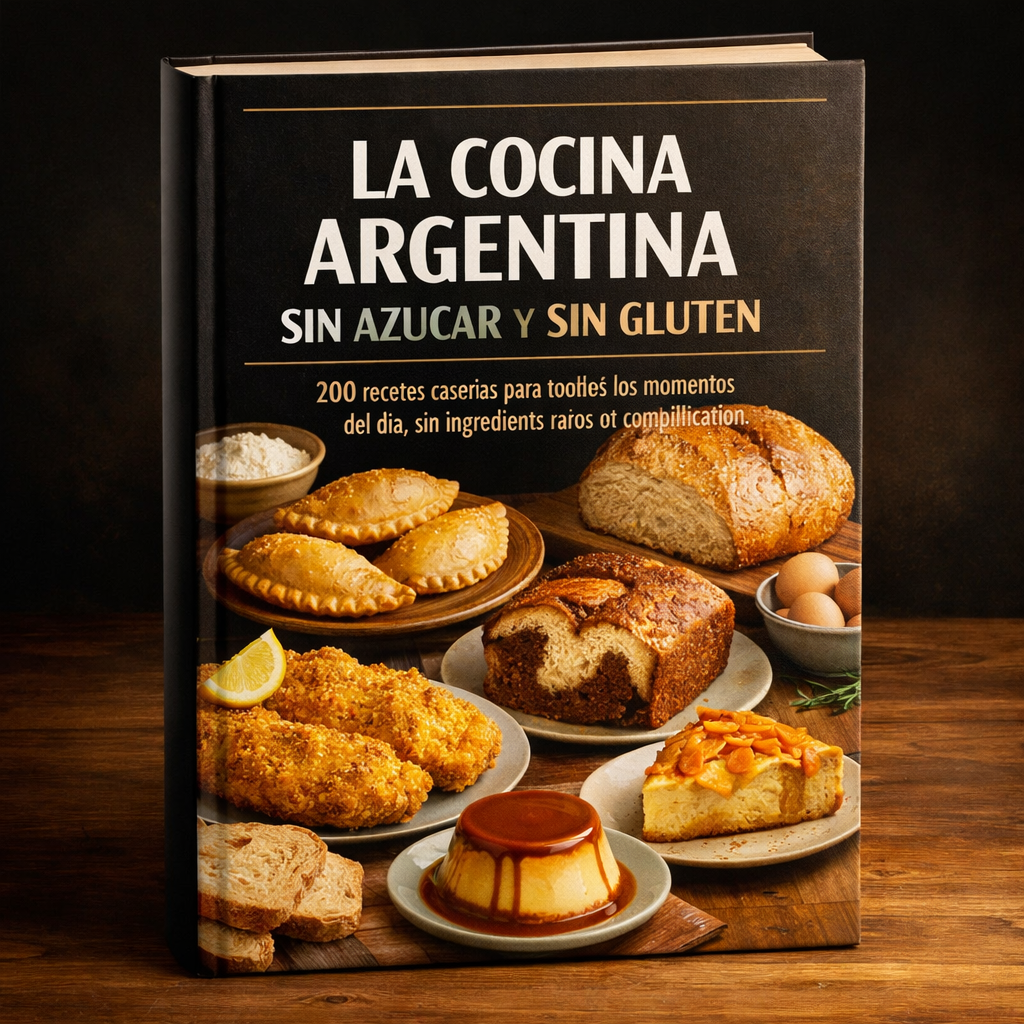 La Cocina Argentina Sin Azúcar y Sin Gluten + 5 BONOS DE REGALO